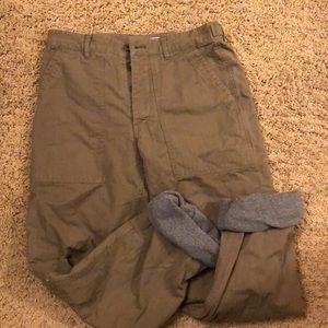 J. Crew Wallace & Barnes lined carpenter pants 30